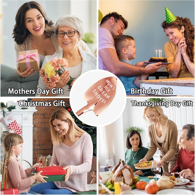 stormroo Gifts for Mom from Daughter Son Kids Mothers Day Gifts from Kids. MOM Birthday Gifts Ice Cream Spoon Scoop for Ice Cream Lovers, Gifts for Women - Image 3
